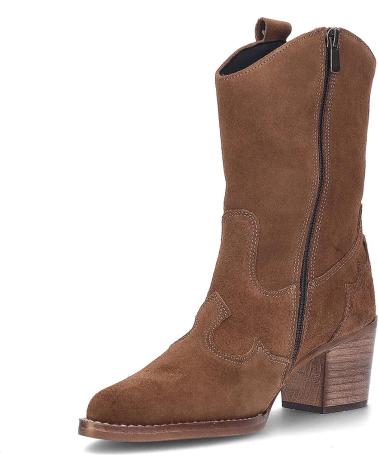 YOWAS 1370 SUEDE WESTERN BOOTS IN OAK COLOR AFELPADOROBLE