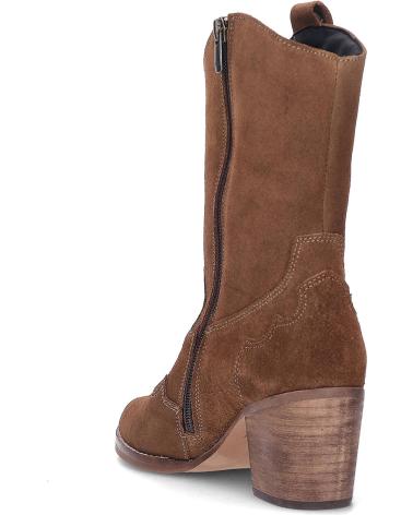 YOWAS 1370 SUEDE WESTERN BOOTS IN OAK COLOR AFELPADOROBLE