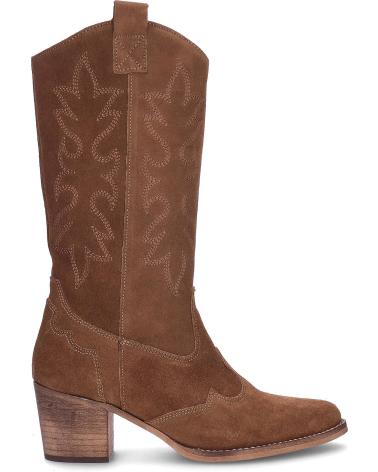 BOTA TEJANA ALTA YOWAS 1371 DE ANTE AFELPADO COLOR ROBLE AFELPADOROBLE