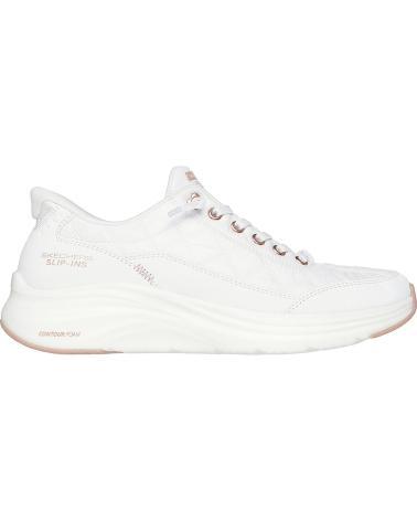 SKECHERS SLIP-INS GOLDEN HOUR 150413 WEISS ROSÉGOLD FÜR DAMEN BLANCO