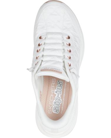 SKECHERS SLIP-INS GOLDEN HOUR 150413 WEISS ROSÉGOLD FÜR DAMEN BLANCO