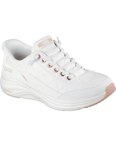 SKECHERS SLIP-INS GOLDEN HOUR 150413 WEISS ROSÉGOLD FÜR DAMEN BLANCO
