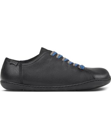 CAMPER PEU TWINS 17665 NEGRO - ZAPATILLAS DE PIEL CON CORDONES ASIMÉTRICOS NEGRO304