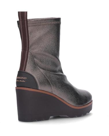 PEDRO MIRALLES STRETCH SUEDE ANKLE BOOTS MODEL 27550 BRONZE BRONZE