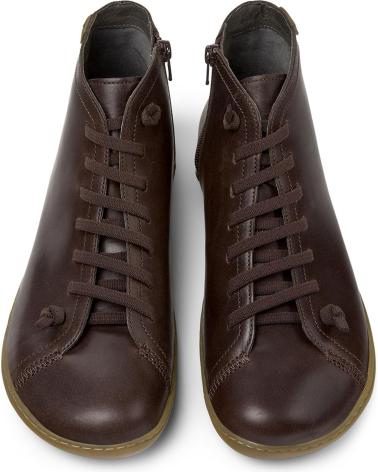 CAMPER BOTINS DE PELE PEU 36411 CASTANHO118 MARRON118