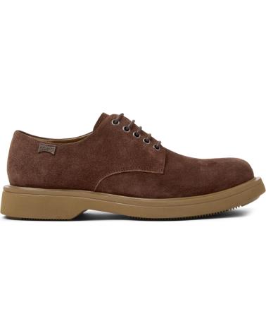 CAMPER NORMAN K100998 - SCARPE STRINGATE IN CAMOSCIO MARRONE MARRON005