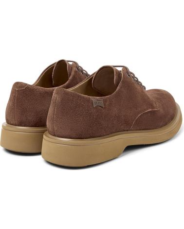 CAMPER NORMAN K100998 - SCARPE STRINGATE IN CAMOSCIO MARRONE MARRON005