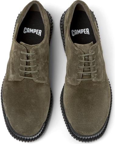 CHAUSSURES EN CUIR À LACETS CAMPER PIX K101076 VERT VERDE003
