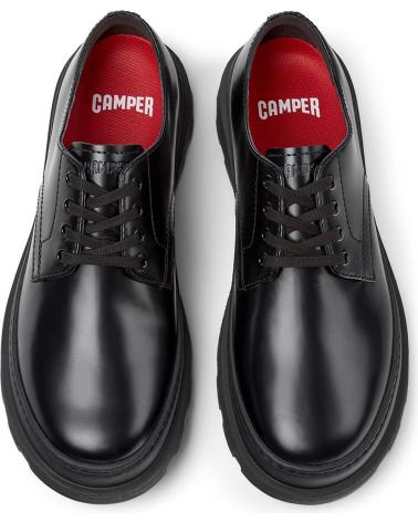 SAPATOS DE ATACADORES CAMPER BRUTUS K101078 PRETOS NEGRO001