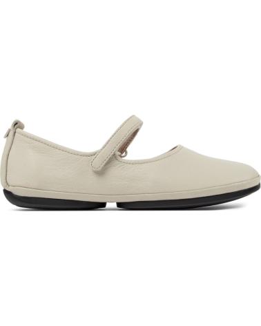 BALLERINE CAMPER RIGHT NINA IN PELLE GRIGIA - K201365 GRIS022