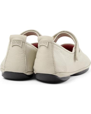 BALLERINE CAMPER RIGHT NINA IN PELLE GRIGIA - K201365 GRIS022