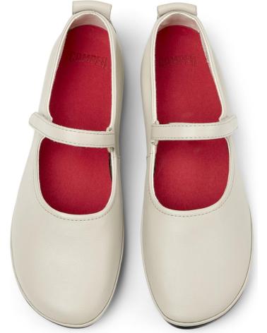 BALLERINE CAMPER RIGHT NINA IN PELLE GRIGIA - K201365 GRIS022