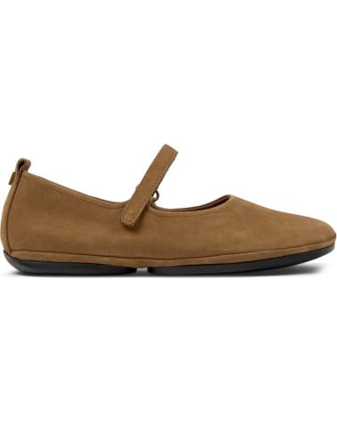 BALLERINES CAMPER RIGHT NINA EN CUIR MARRON - K201365 MARRON030
