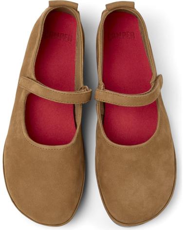 BALLERINES CAMPER RIGHT NINA EN CUIR MARRON - K201365 MARRON030