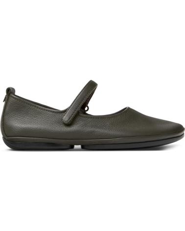 BALLERINES CAMPER RIGHT NINA EN CUIR VERT - K201365 VERDE031