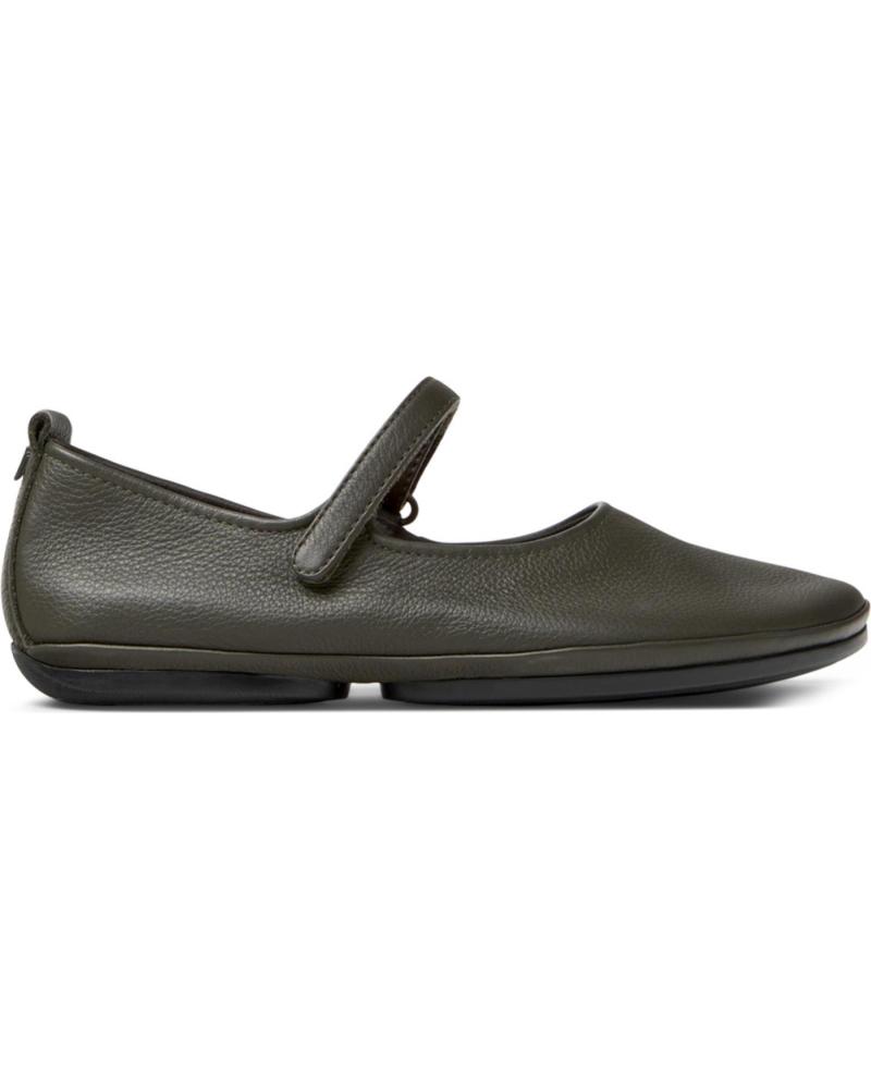 BALLERINES CAMPER RIGHT NINA EN CUIR VERT - K201365 VERDE031