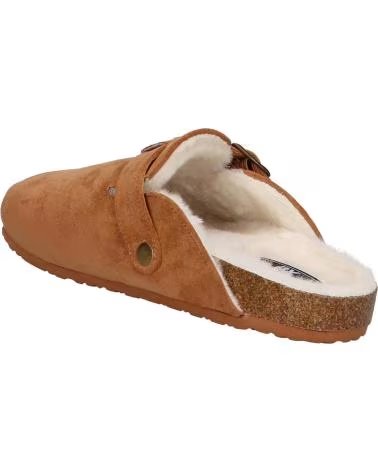 ZUECOS XTI DE ANTELINA CON BORREGO PARA MUJER CAMEL
