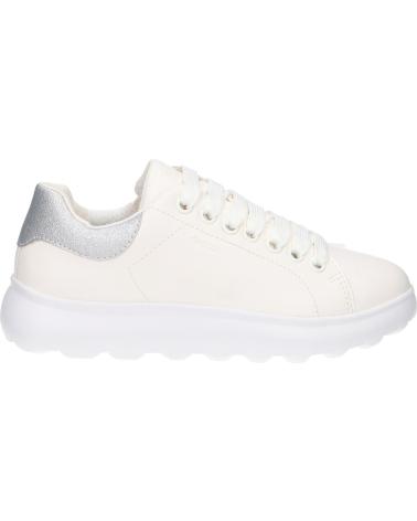 DEPORTIVAS GEOX J PUFFYPOP C0007 WHITE-SILVER J55MRA 000BC C0007 WHITE-SILVER