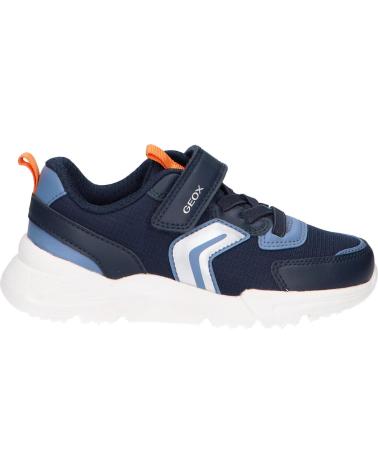 SNEAKERS GEOX LOFTUS J55MQB NAVY-ORANGE PER BAMBINI C0659 NAVY-ORANGE