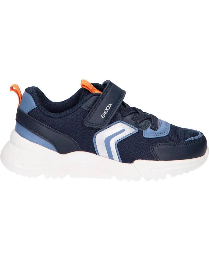 SNEAKERS GEOX LOFTUS J55MQB NAVY-ORANGE PER BAMBINI C0659 NAVY-ORANGE