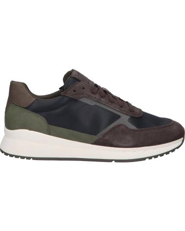 SAPATILHAS GEOX BRANTHON U55LCA 0CQ22 AZUL MARINHO CASTANHO ESCURO C4284 NAVY-DK BROWN