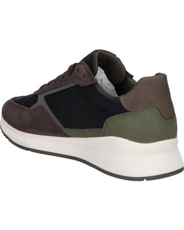 SAPATILHAS GEOX BRANTHON U55LCA 0CQ22 AZUL MARINHO CASTANHO ESCURO C4284 NAVY-DK BROWN