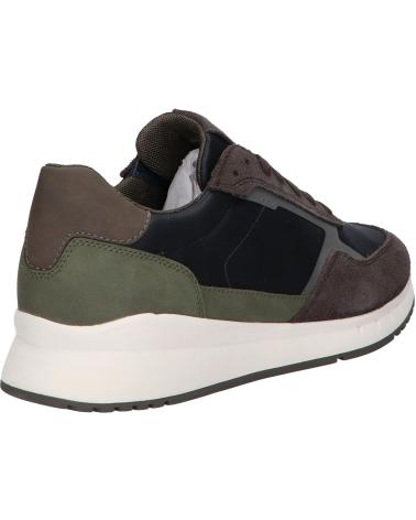 SAPATILHAS GEOX BRANTHON U55LCA 0CQ22 AZUL MARINHO CASTANHO ESCURO C4284 NAVY-DK BROWN