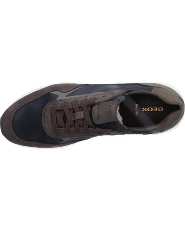 SAPATILHAS GEOX BRANTHON U55LCA 0CQ22 AZUL MARINHO CASTANHO ESCURO C4284 NAVY-DK BROWN