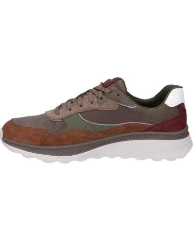 GEOX U SPHERICA ACTIF U56HUA 0CQ22 SNEAKERS FOR MEN C1320 DOVE GREY-BROWNCOTTO