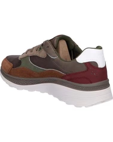 GEOX U SPHERICA ACTIF U56HUA 0CQ22 SNEAKERS FOR MEN C1320 DOVE GREY-BROWNCOTTO
