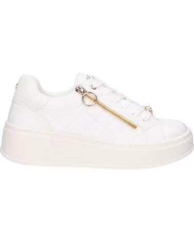 CHIKA10 ALABAMA 06 WEISSE SPORTSCHUHE MIT ZIERREISSVERSCHLUSS BLANCO-WHITE