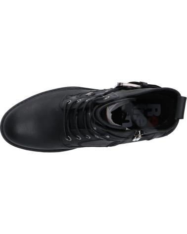 BOTAS MILITARES REFRESH 172909 PRETAS COM ATACADORES E FIVELA C NEGRO