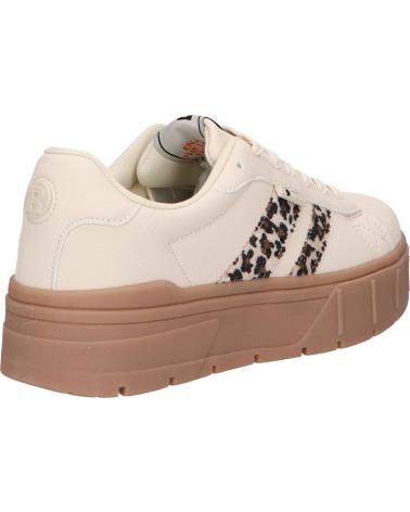 REFRESH SNEAKER 173107 C BEIGE MIT PROFILSOHLE UND ANIMAL-PRINT-DETAILS BEIGE