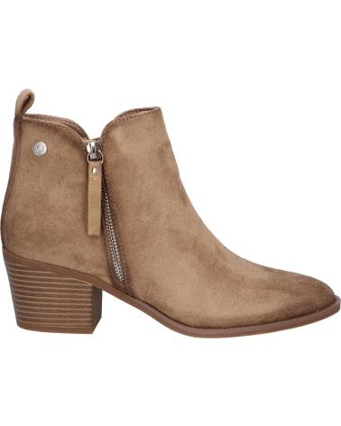 STIVALETTO REFRESH 173180 CAMOSCIO SINTETICO BEIGE CON TACCO E CERNIERA BEIGE