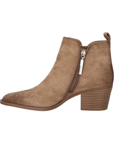 STIVALETTO REFRESH 173180 CAMOSCIO SINTETICO BEIGE CON TACCO E CERNIERA BEIGE
