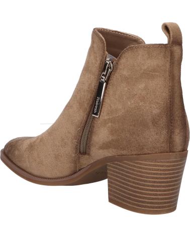 STIVALETTO REFRESH 173180 CAMOSCIO SINTETICO BEIGE CON TACCO E CERNIERA BEIGE