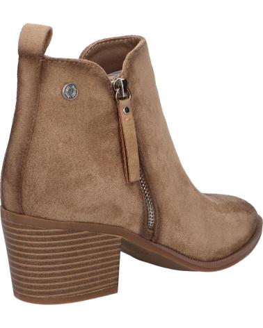 STIVALETTO REFRESH 173180 CAMOSCIO SINTETICO BEIGE CON TACCO E CERNIERA BEIGE