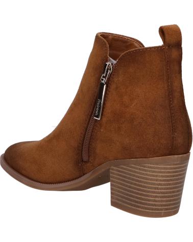 REFRESH STIEFELETTE 173180 AUS KAMELWILDLEDER MIT ABSATZ UND REISSVERSCHLUSS CAMEL