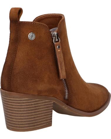 REFRESH STIEFELETTE 173180 AUS KAMELWILDLEDER MIT ABSATZ UND REISSVERSCHLUSS CAMEL