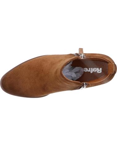 REFRESH STIEFELETTE 173180 AUS KAMELWILDLEDER MIT ABSATZ UND REISSVERSCHLUSS CAMEL