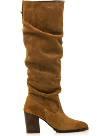 MTNG 55439 WILDLEDER-STIEFEL BRAUN MIT BLOCKABSATZ MARRóN