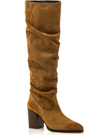 MTNG 55439 WILDLEDER-STIEFEL BRAUN MIT BLOCKABSATZ MARRóN