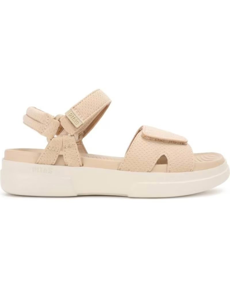 WALK IN PITAS SANDÁLIAS IN MAPLE COM FECHO AJUSTÁVEL BEIGE