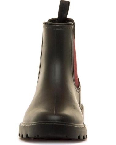 MTNG 56334 SCHWARZE CHELSEA-STIEFEL MIT ANIMAL-PRINT-EINSATZ NEGRO