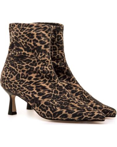 MTNG 59671 STIEFELETTEN LEOPARDENMUSTER MARRóN