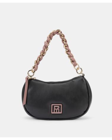 BORSA A SPALLA PEPE MOLL 252381 NERA CON CATENA NEGRO