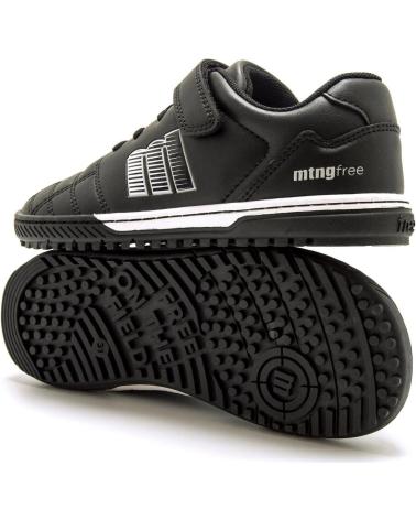 SNEAKERS MTNG BAREFOOT NINA 49323 NERO CON VELCRO NEGRO