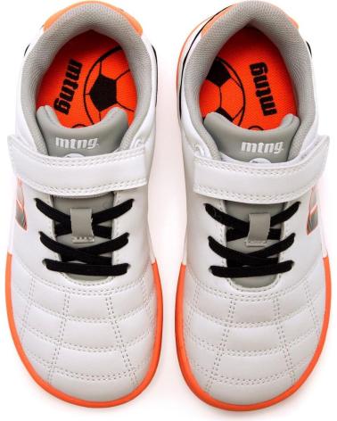 SAPATILHAS DE FUTSAL MTNG BAREFOOT NINA 49323 BRANCO LARANJA BLANCO