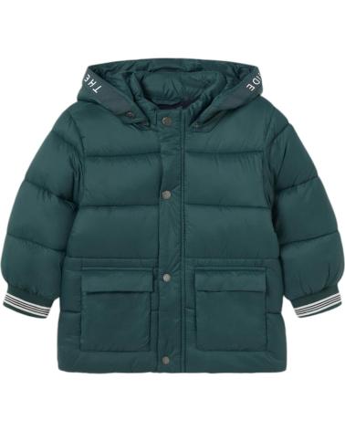 MAYORAL 2466 GIUBBOTTO IMBOTTITO VERDE CON CAPPUCCIO VERDE