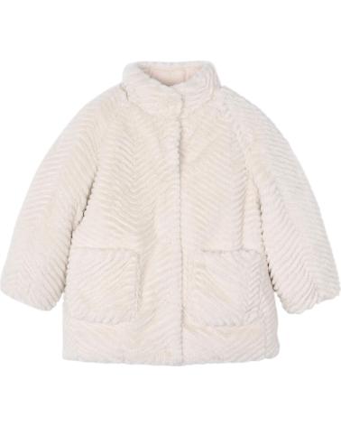CAPPOTTO MAYORAL IN PELLICCIA SINTETICA MODELLO 4441 BEIGE BEIGE